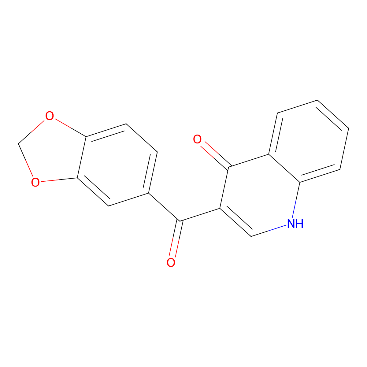 3-(1,3-benzodioxol-5-ylcarbonyl)quinolin-4(1H)-one molecular structure, CAS 769972-66-9