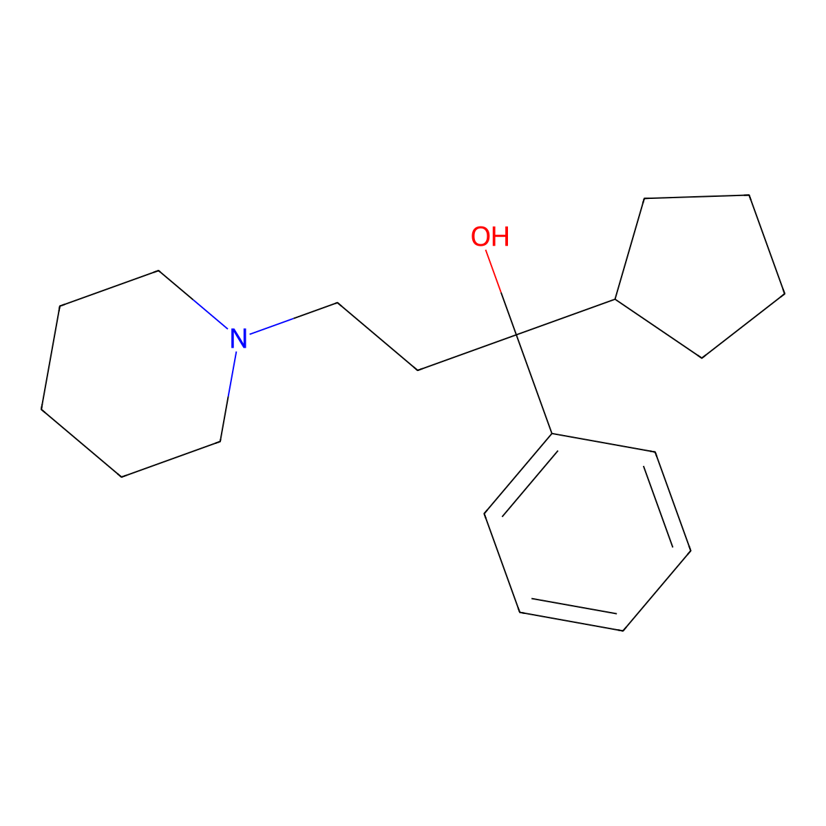 Cycrimine molecular structure, CAS 77-39-4