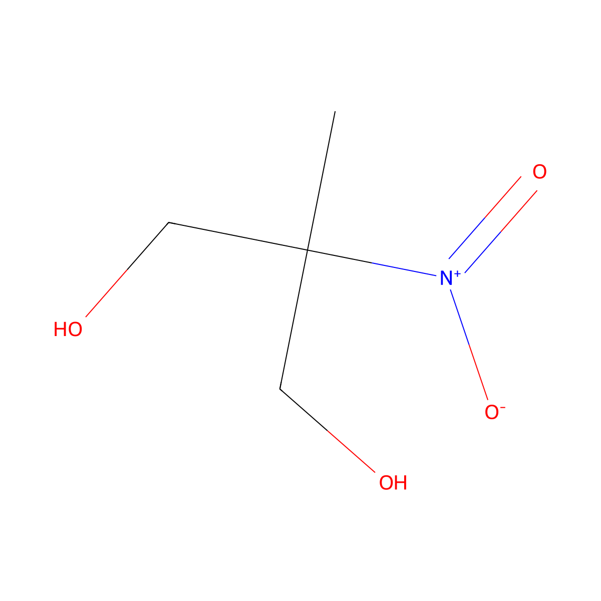2-Methyl-2-nitro-1,3-propanediol molecular structure, CAS 77-49-6