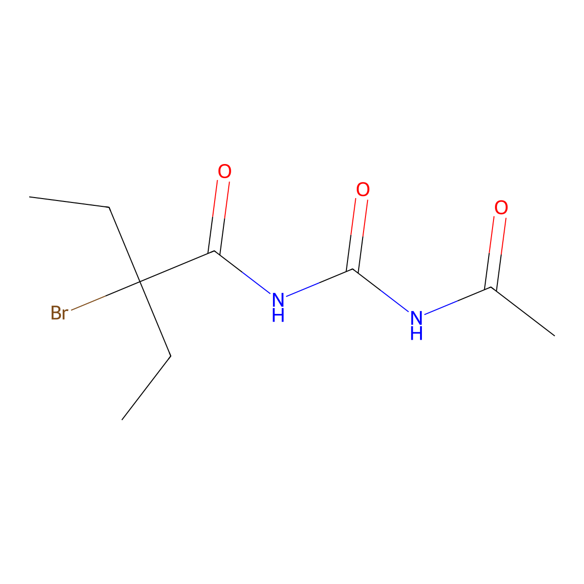 Acecarbromal molecular structure, CAS 77-66-7