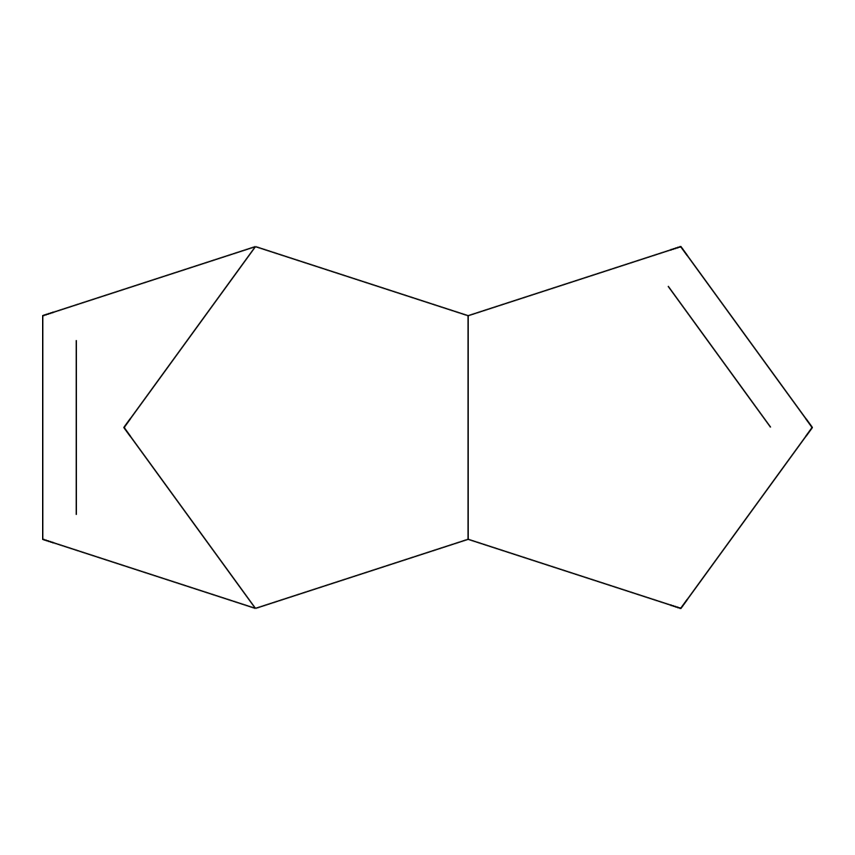 Dicyclopentadiene molecular structure, CAS 77-73-6