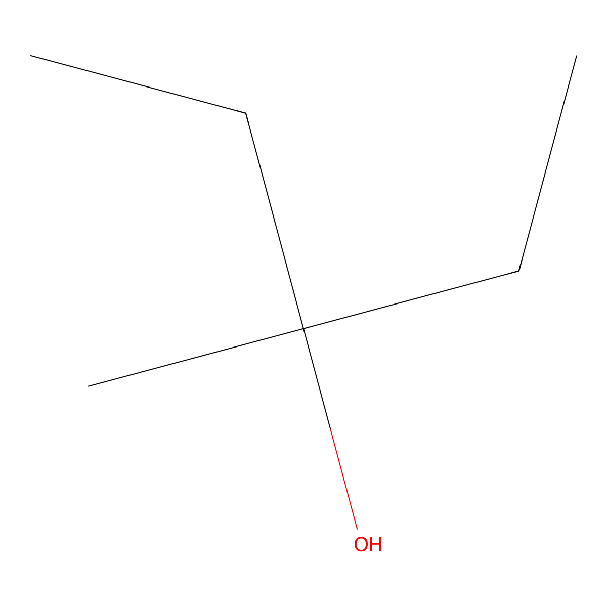 3-methyl-3-Pentanol molecular structure, CAS 77-74-7