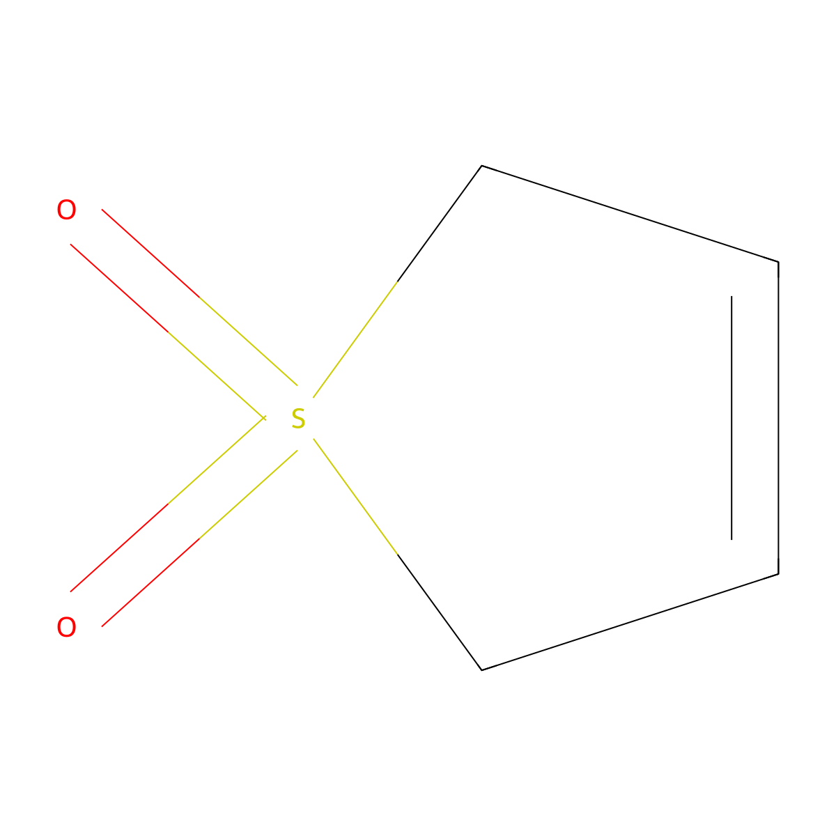 3-Sulfolene molecular structure, CAS 77-79-2