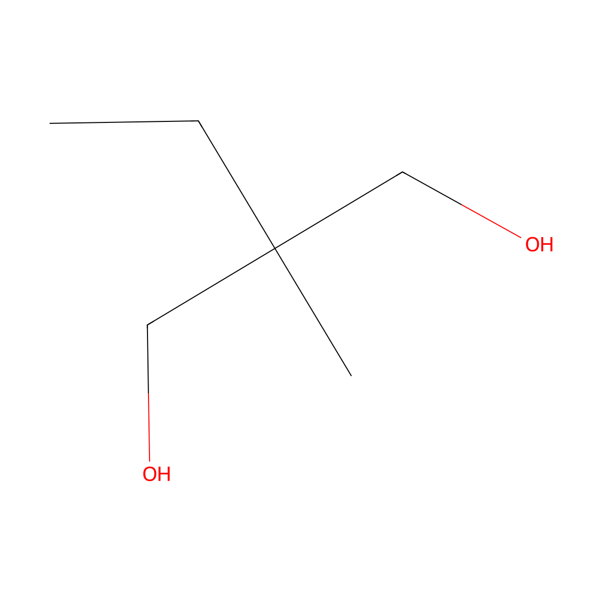 2-Ethyl-2-methyl-1,3-propanediol molecular structure, CAS 77-84-9