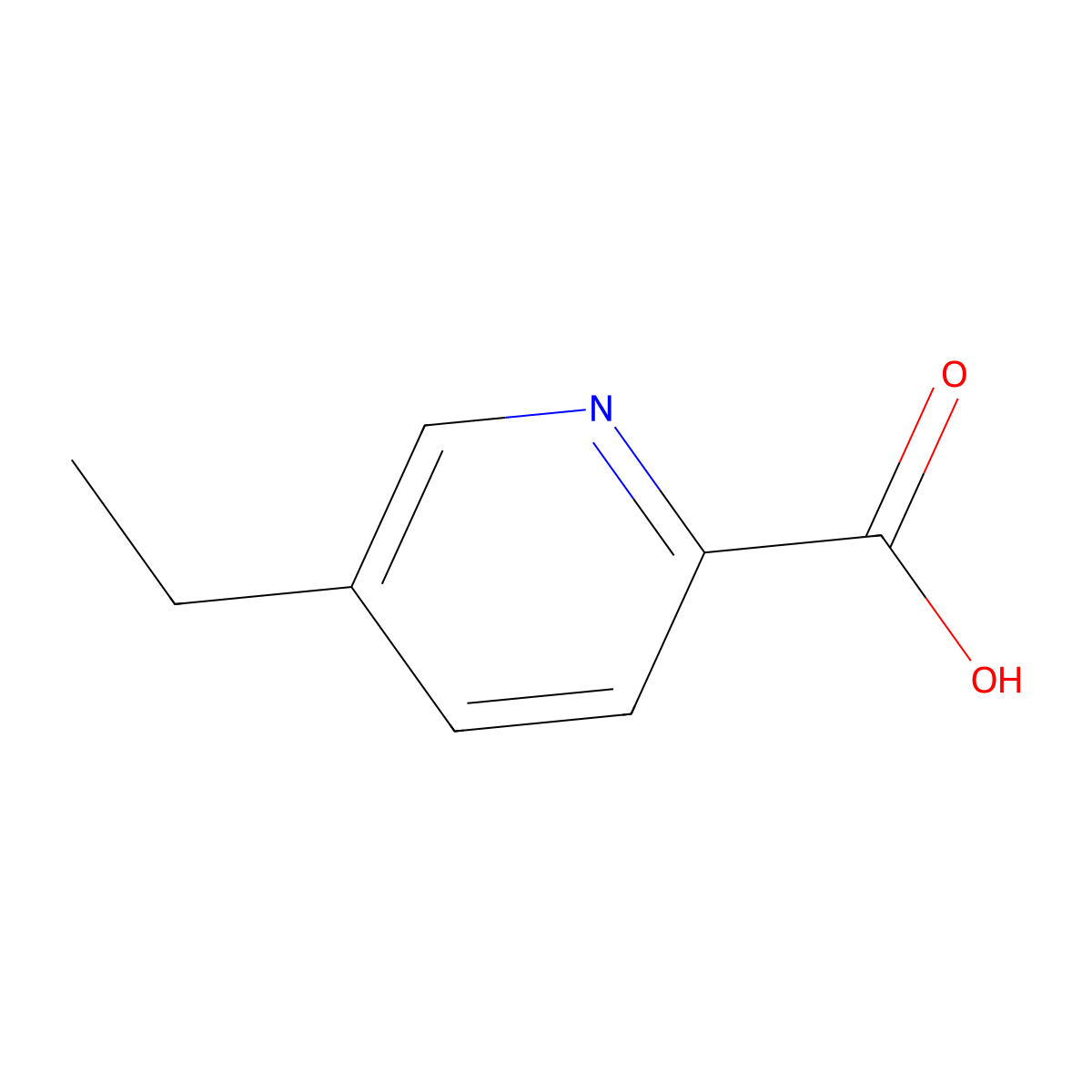 5-Ethylpicolinic acid molecular structure, CAS 770-08-1