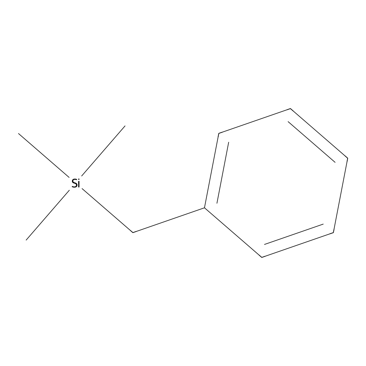 Trimethylbenzylsilane molecular structure, CAS 770-09-2