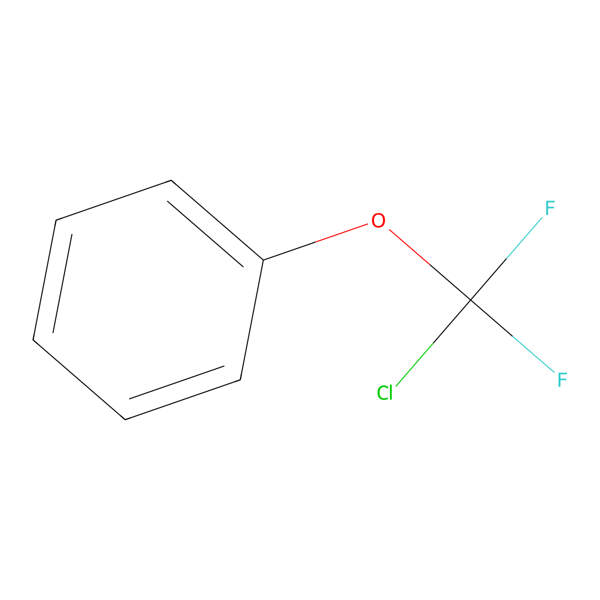 (Chlorodifluoromethoxy)benzene molecular structure, CAS 770-11-6