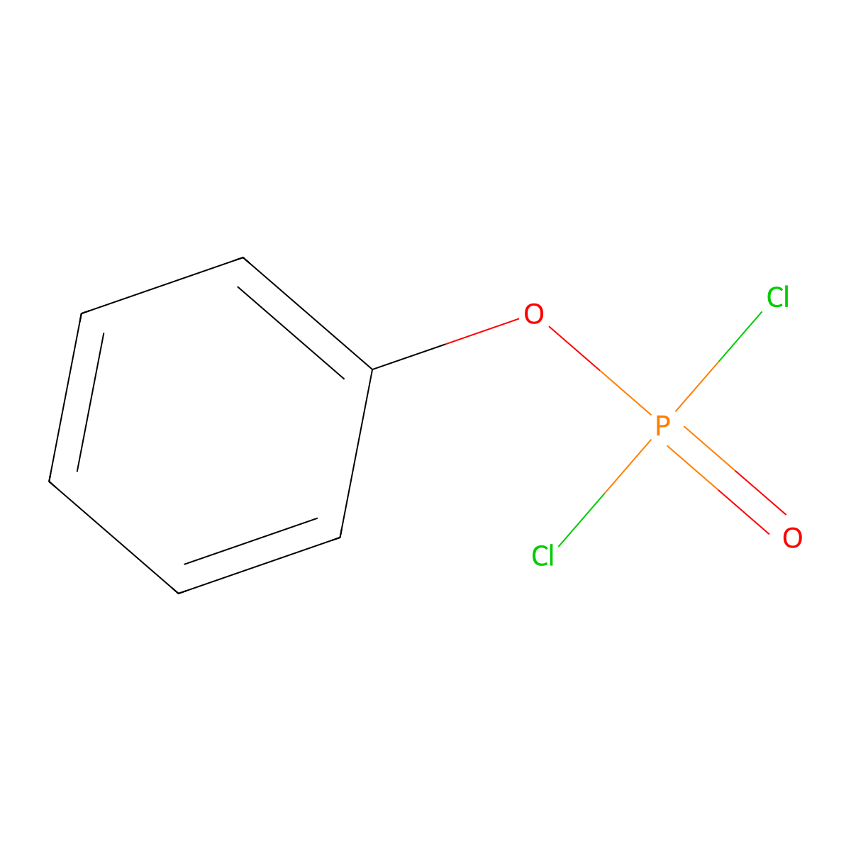 Phosphorodichloridic acid, phenyl ester molecular structure, CAS 770-12-7