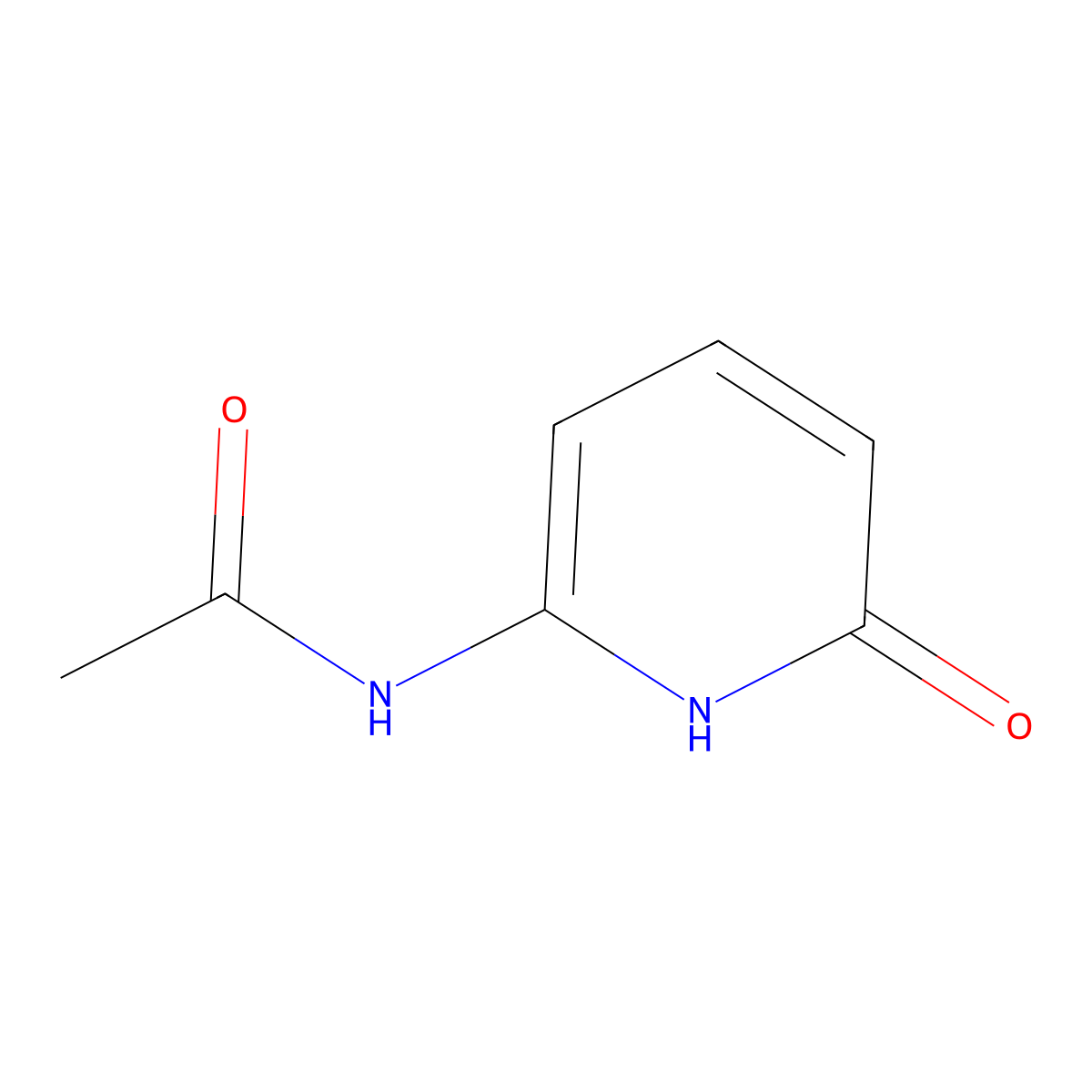 N-(6-hydroxypyridin-2-yl)acetamide molecular structure, CAS 770-20-7
