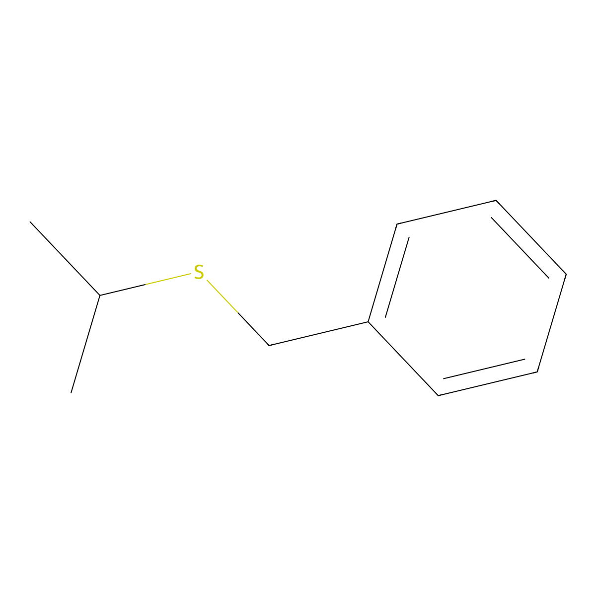 Isopropyl benzyl sulfide molecular structure, CAS 770-34-3