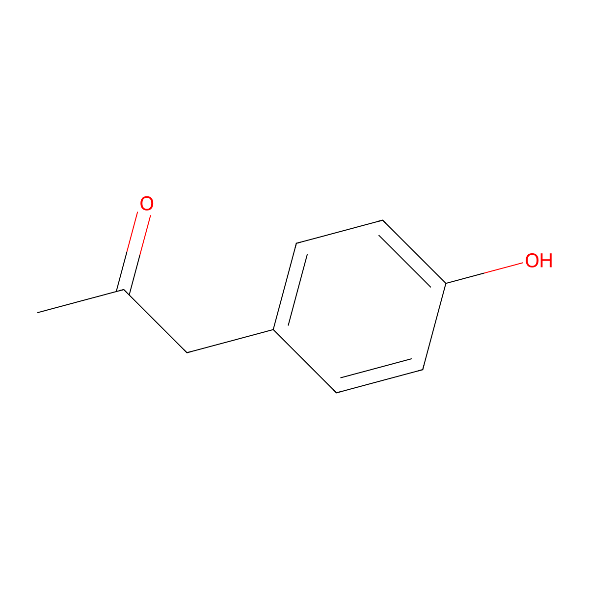 4-Hydroxyphenylacetone molecular structure, CAS 770-39-8
