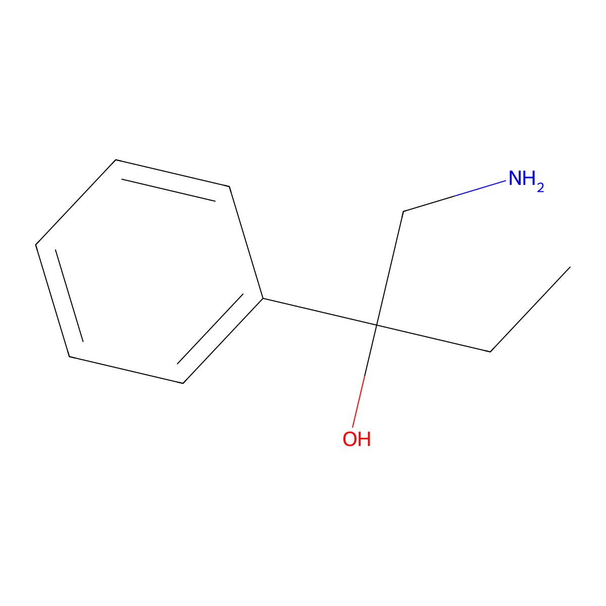 1-Amino-2-phenylbutan-2-ol molecular structure, CAS 770-65-0