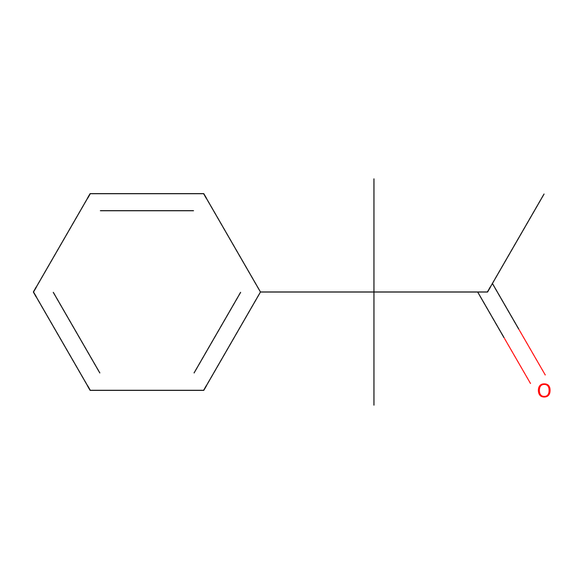 3-Methyl-3-phenylbutan-2-one molecular structure, CAS 770-85-4