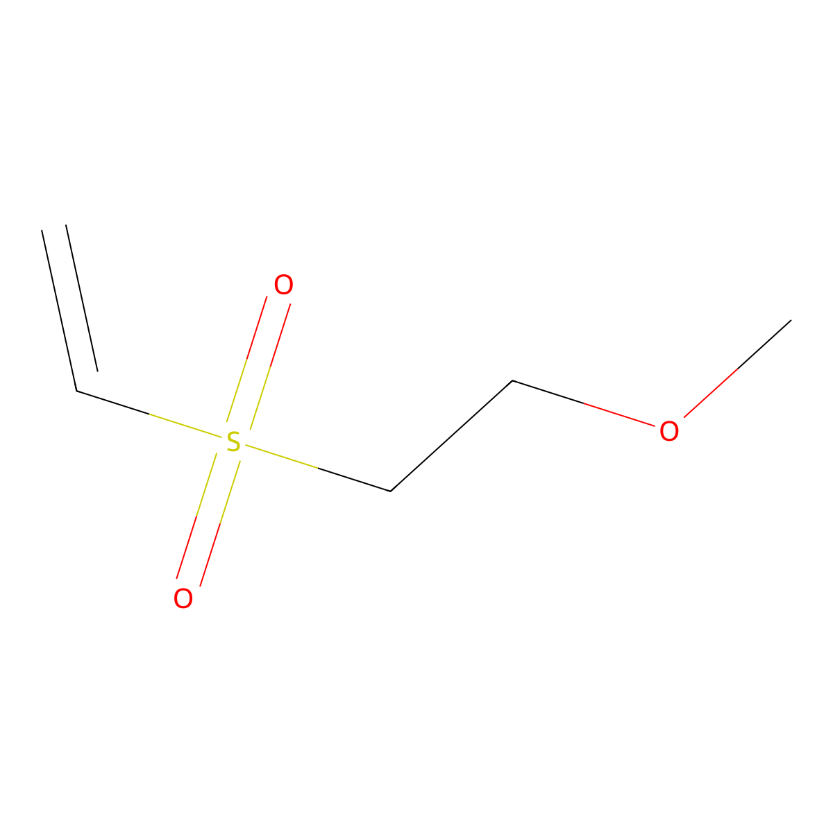 1-(Ethenesulfonyl)-2-methoxyethane molecular structure, CAS 7700-06-3
