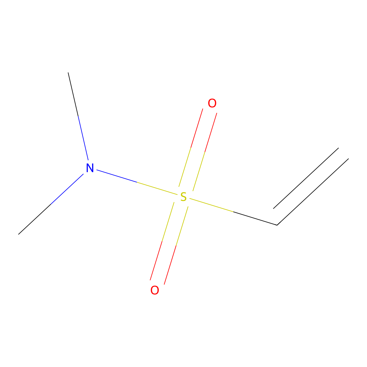 N,N-dimethylethene-1-sulfonamide molecular structure, CAS 7700-07-4