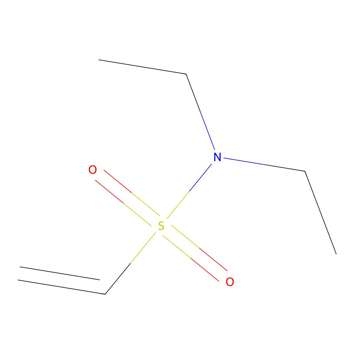 N,N-Diethylethenesulfonamide molecular structure, CAS 7700-08-5