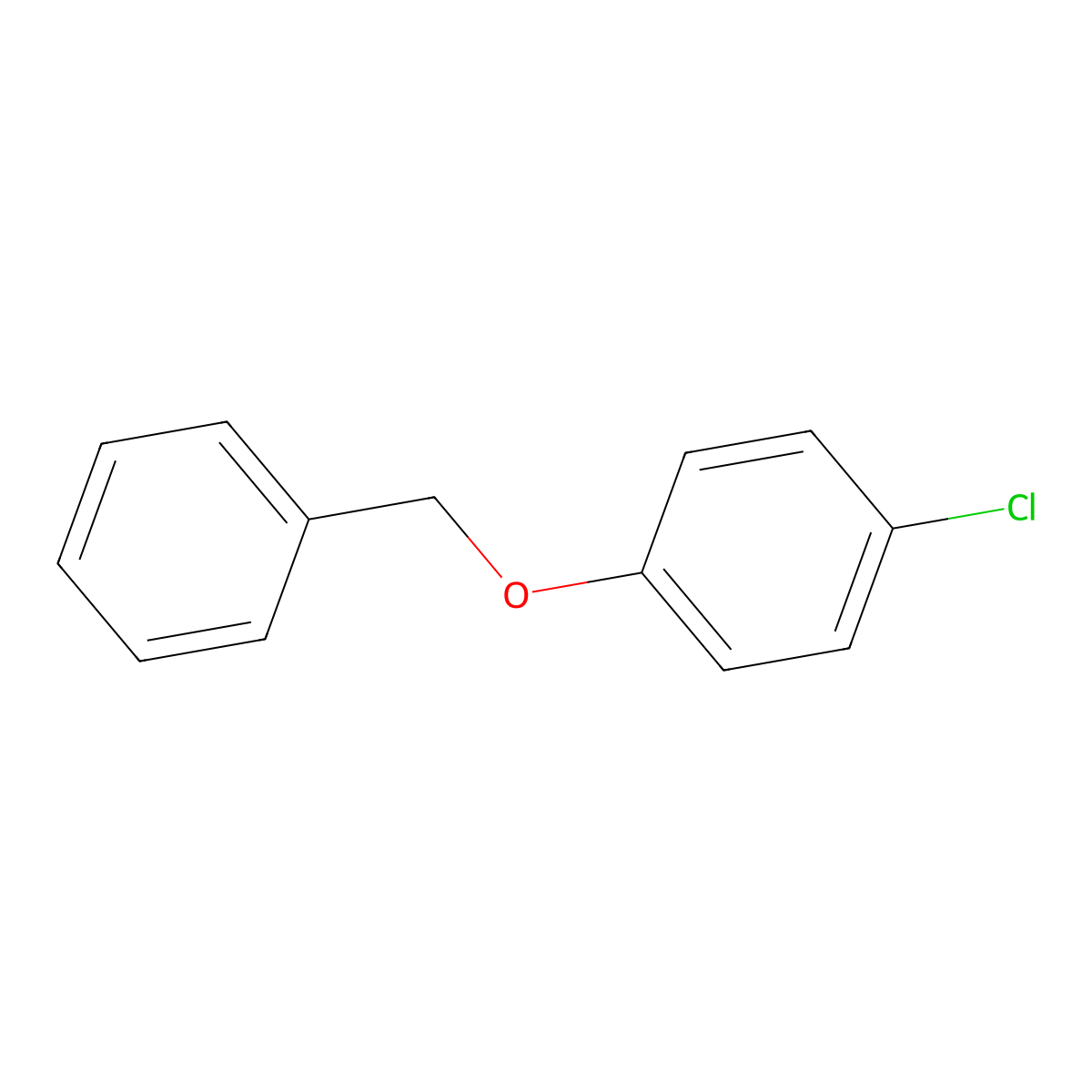 Benzene, 1-chloro-4-(phenylmethoxy)- molecular structure, CAS 7700-27-8
