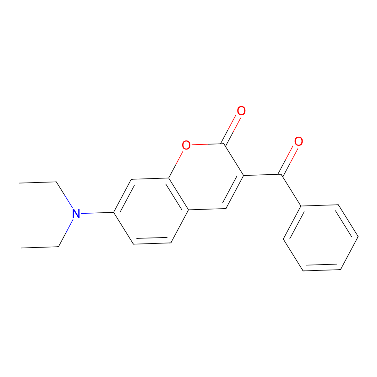 3-Benzoyl-7-(diethylamino)chromen-2-one molecular structure, CAS 77016-78-5