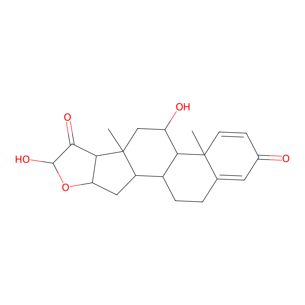 Budesonide Impurity 4 molecular structure, CAS 77017-17-5