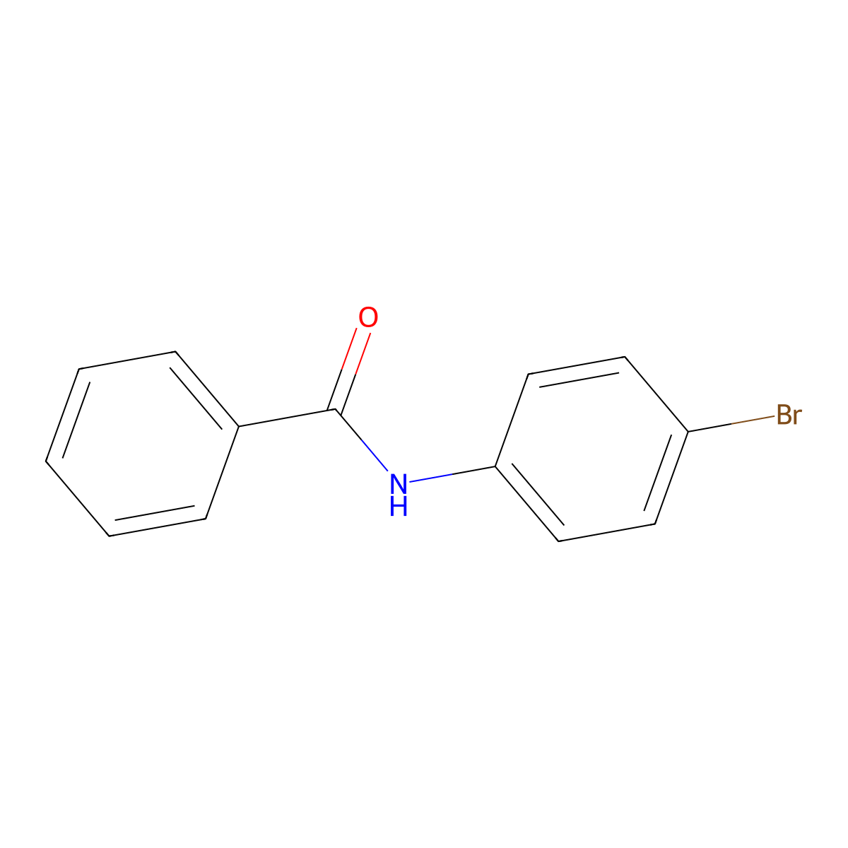 Benzamide, N-(4-bromophenyl)- molecular structure, CAS 7702-38-7
