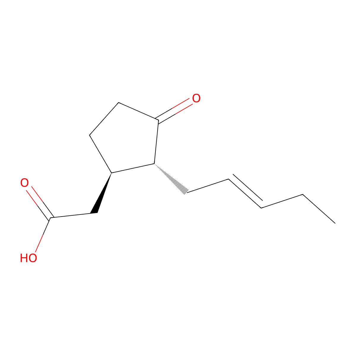 trans-Jasmonic Acid molecular structure, CAS 77026-92-7