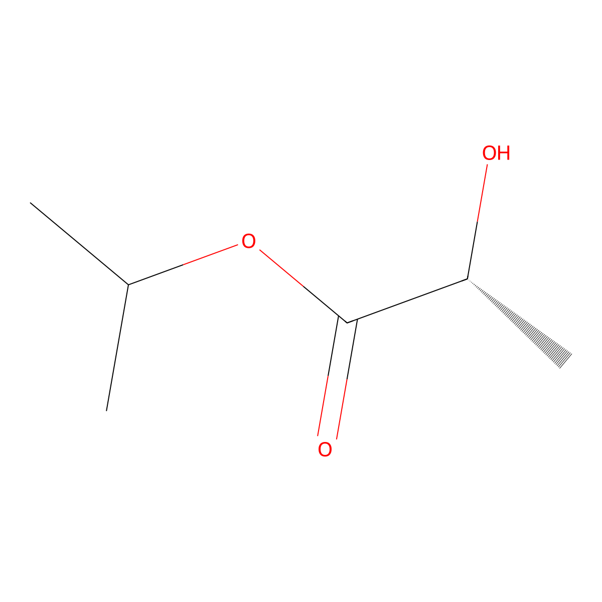 propan-2-yl (2R)-2-hydroxypropanoate molecular structure, CAS 77027-85-1