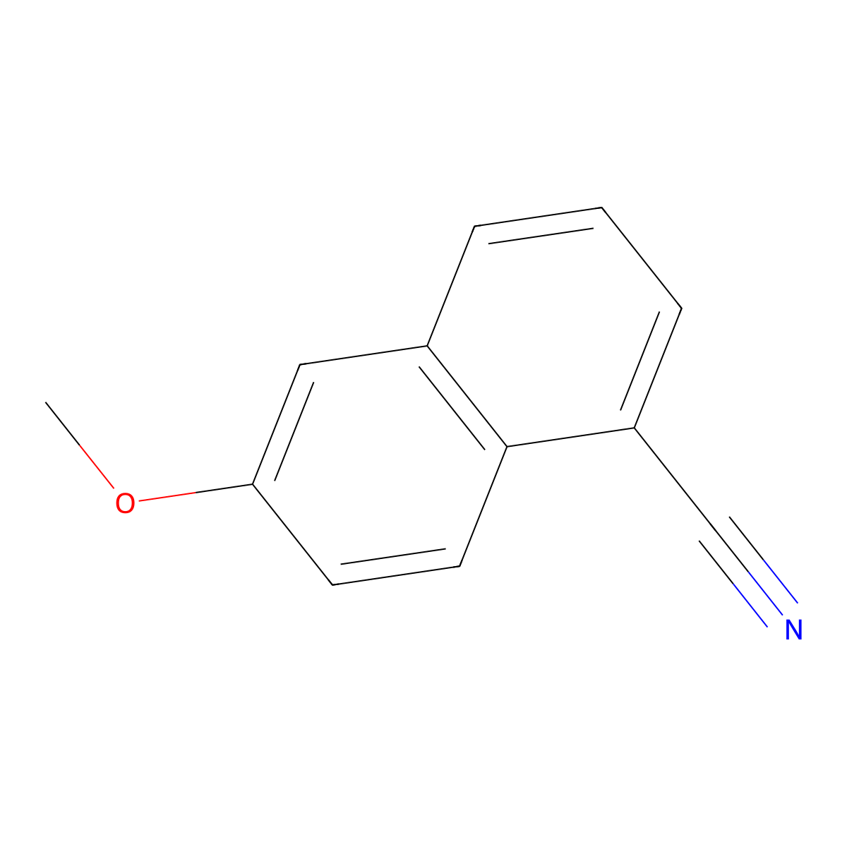1-Cyano-6-methoxynaphthalene molecular structure, CAS 77029-01-7