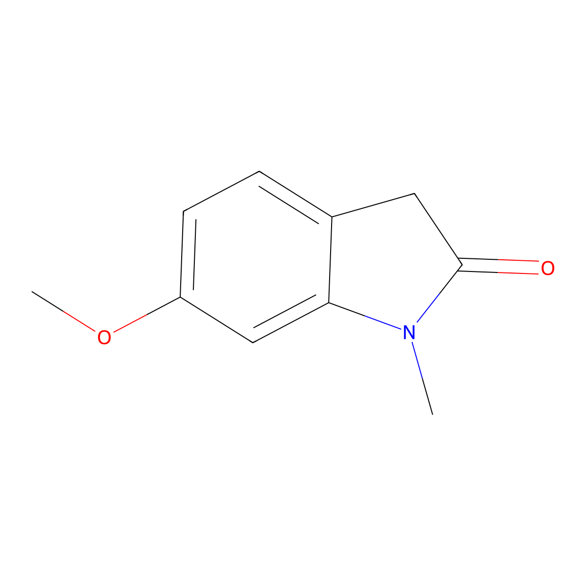 6-Methoxy-1-methylindolin-2-one molecular structure, CAS 7703-91-5