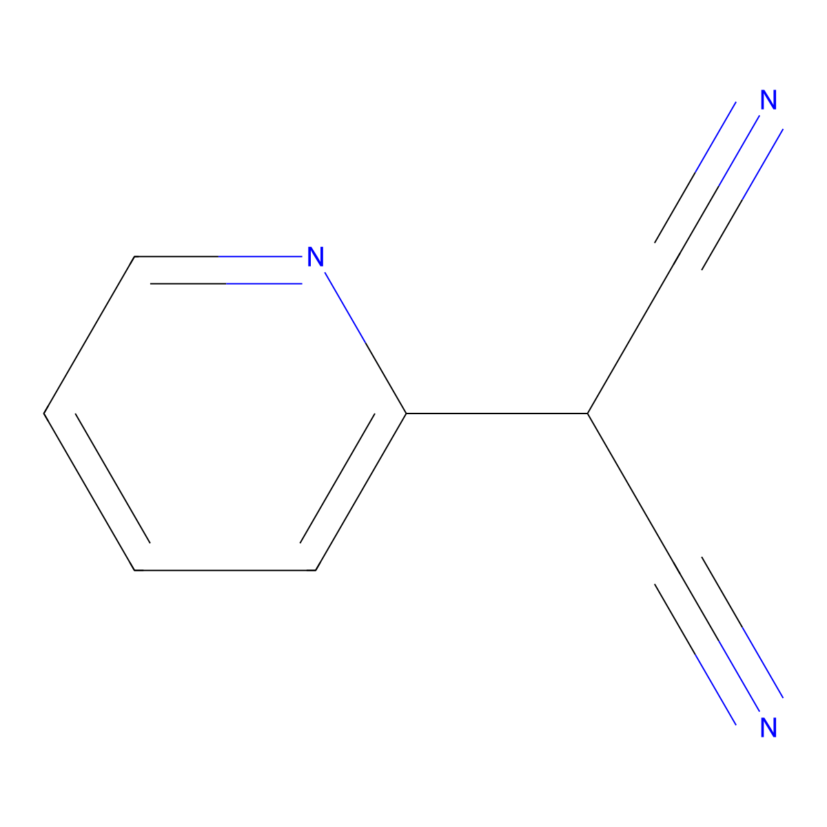 2-Pyridylmalononitrile molecular structure, CAS 77035-44-0