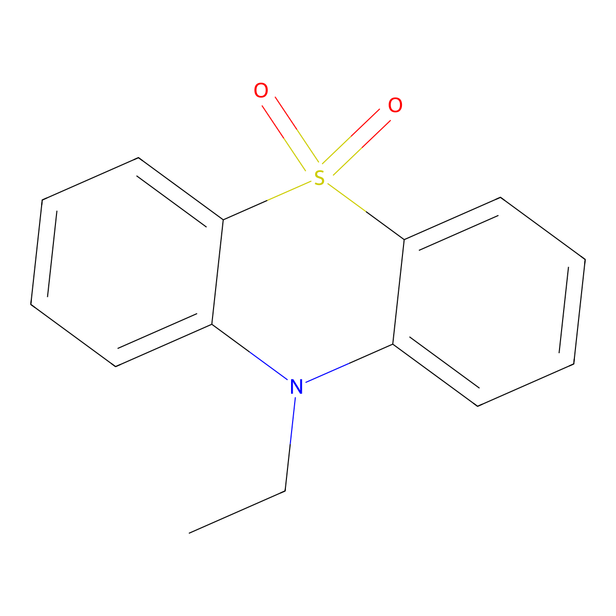 10-Ethyl-10H-phenothiazine 5,5-dioxide molecular structure, CAS 77035-48-4