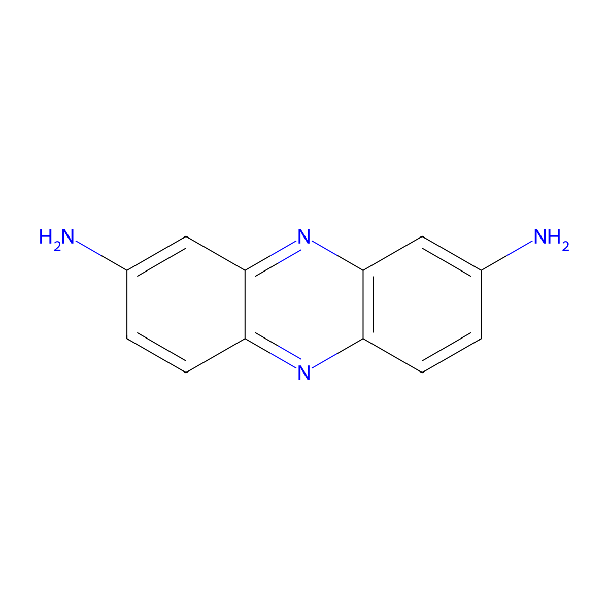 2,8-Phenazinediamine molecular structure, CAS 7704-40-7
