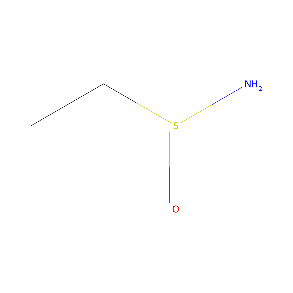 Ethanesulfinamide molecular structure, CAS 77044-47-4