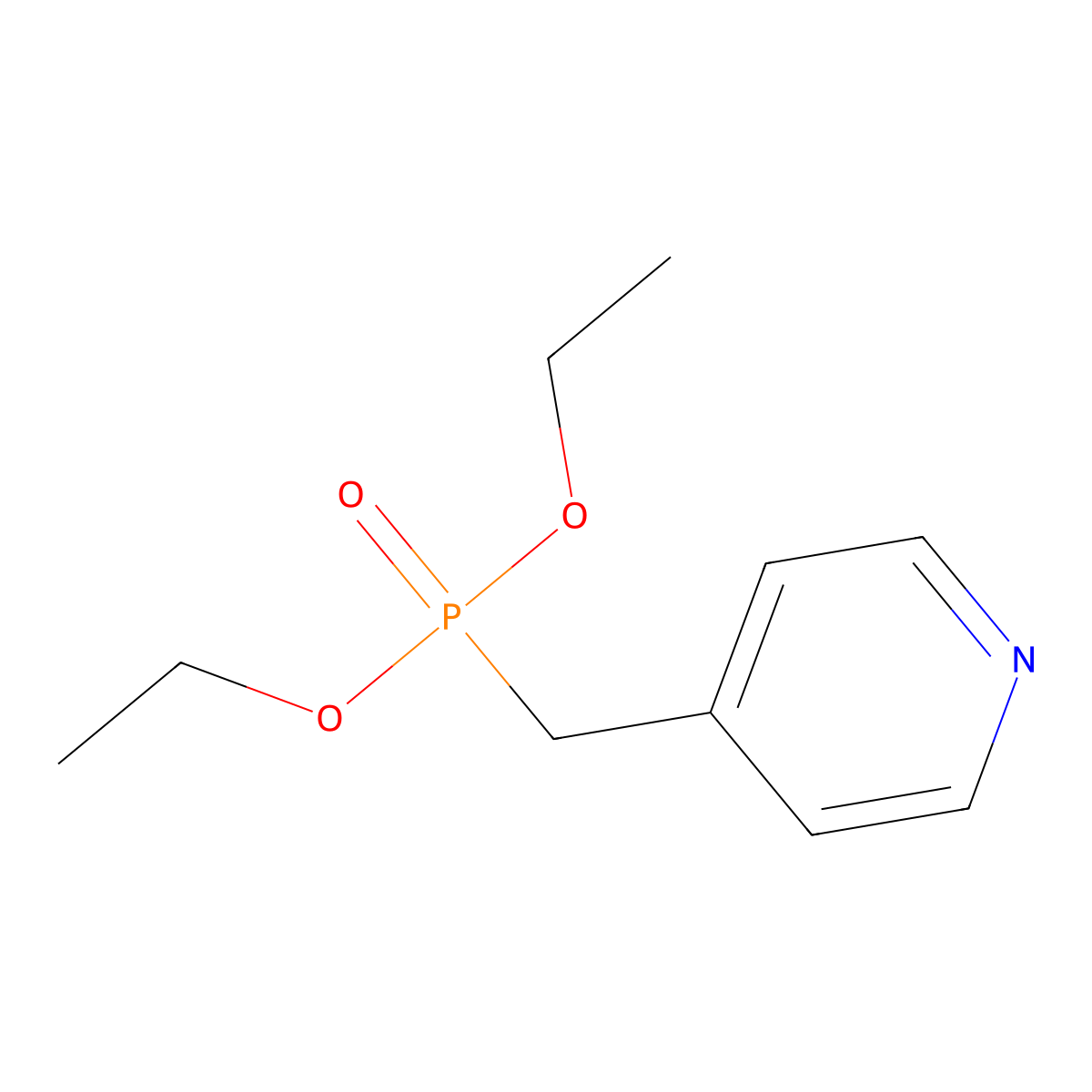 4-(Diethoxyphosphorylmethyl)pyridine molecular structure, CAS 77047-42-8