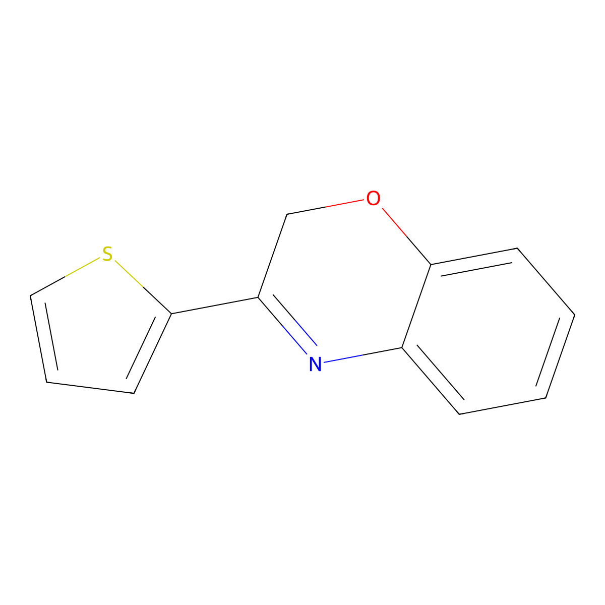 3-(thiophen-2-yl)-2H-benzo[b][1,4]oxazine molecular structure, CAS 77052-25-6