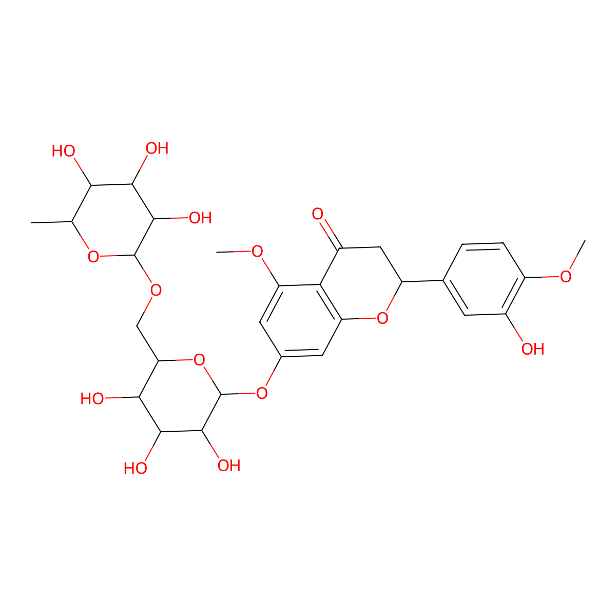 Methyl hesperidine, AldrichCPR molecular structure, CAS 77053-04-4