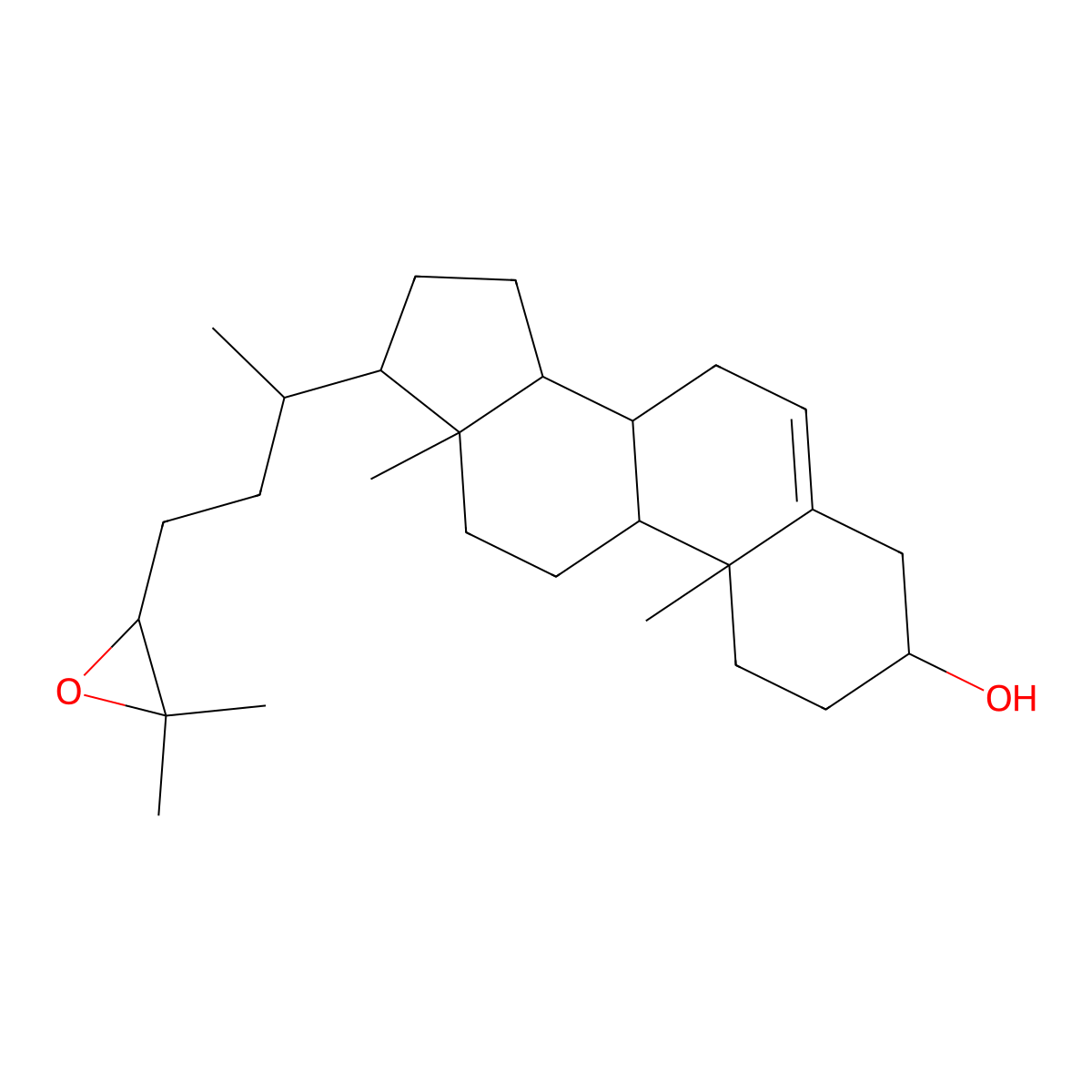 (24S,25)-Epoxycholesterol molecular structure, CAS 77058-74-3