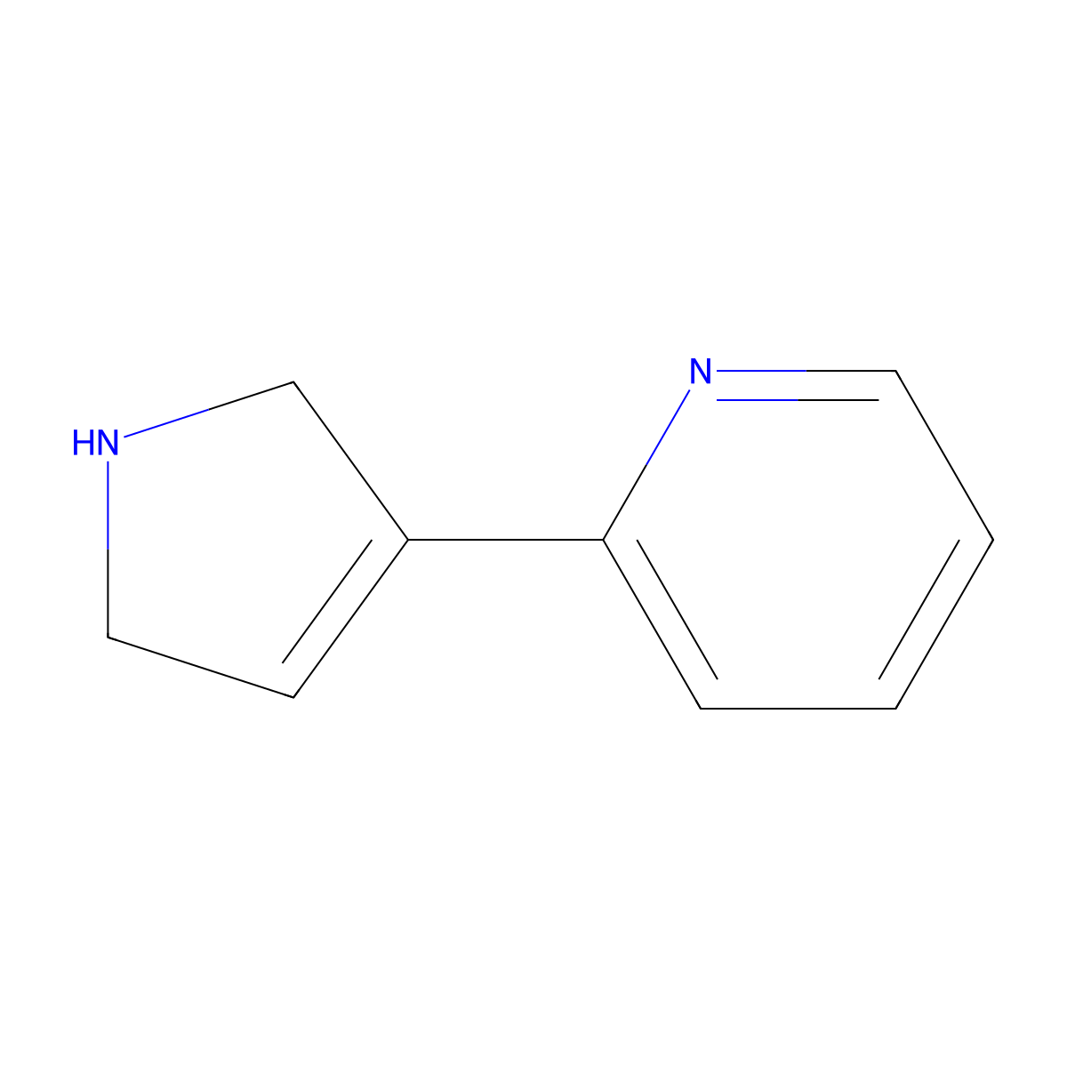 2-(2,5-Dihydro-1H-pyrrol-3-yl)pyridine molecular structure, CAS 770649-01-9
