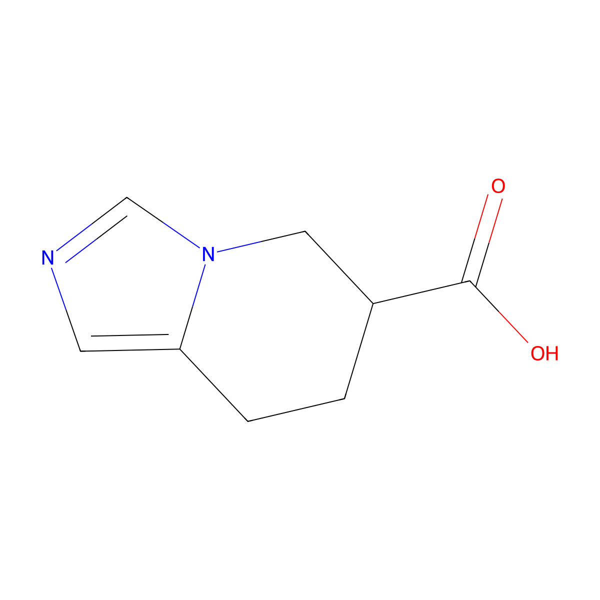 5,6,7,8-Tetrahydroimidazo[1,5-a]pyridine-6-carboxylic acid molecular structure, CAS 770678-77-8