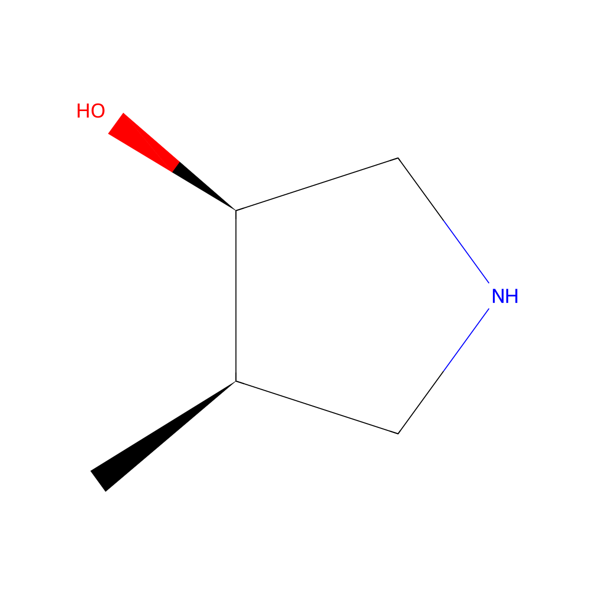 cis-4-Methylpyrrolidin-3-ol molecular structure, CAS 770697-08-0