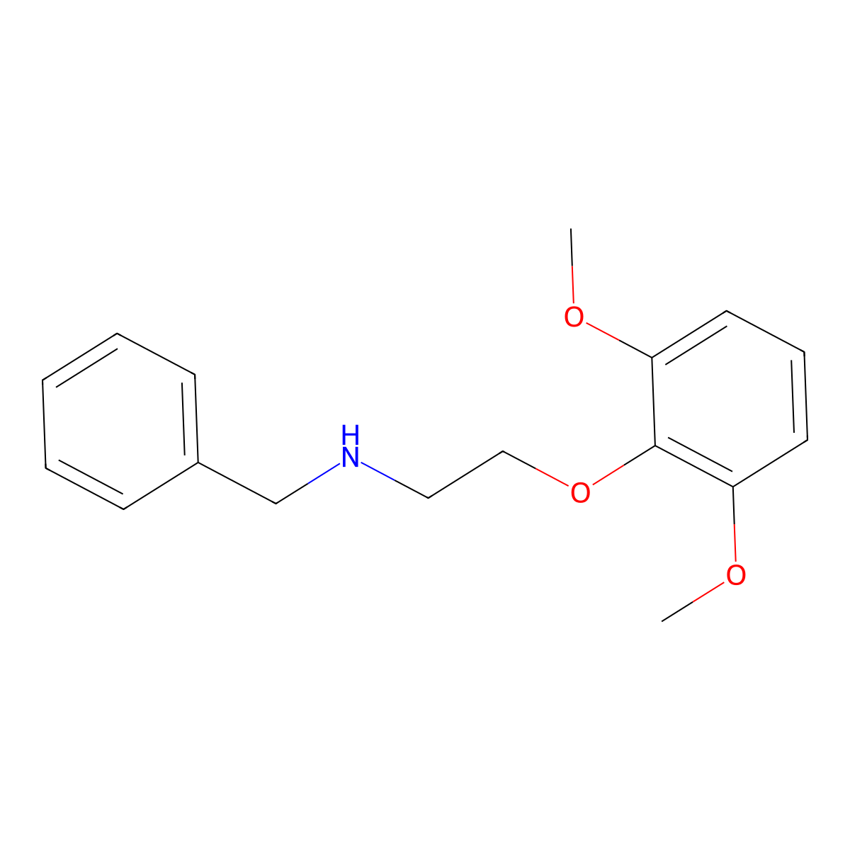 N-benzyl-2-(2,6-dimethoxyphenoxy)ethanamine molecular structure, CAS 770703-33-8