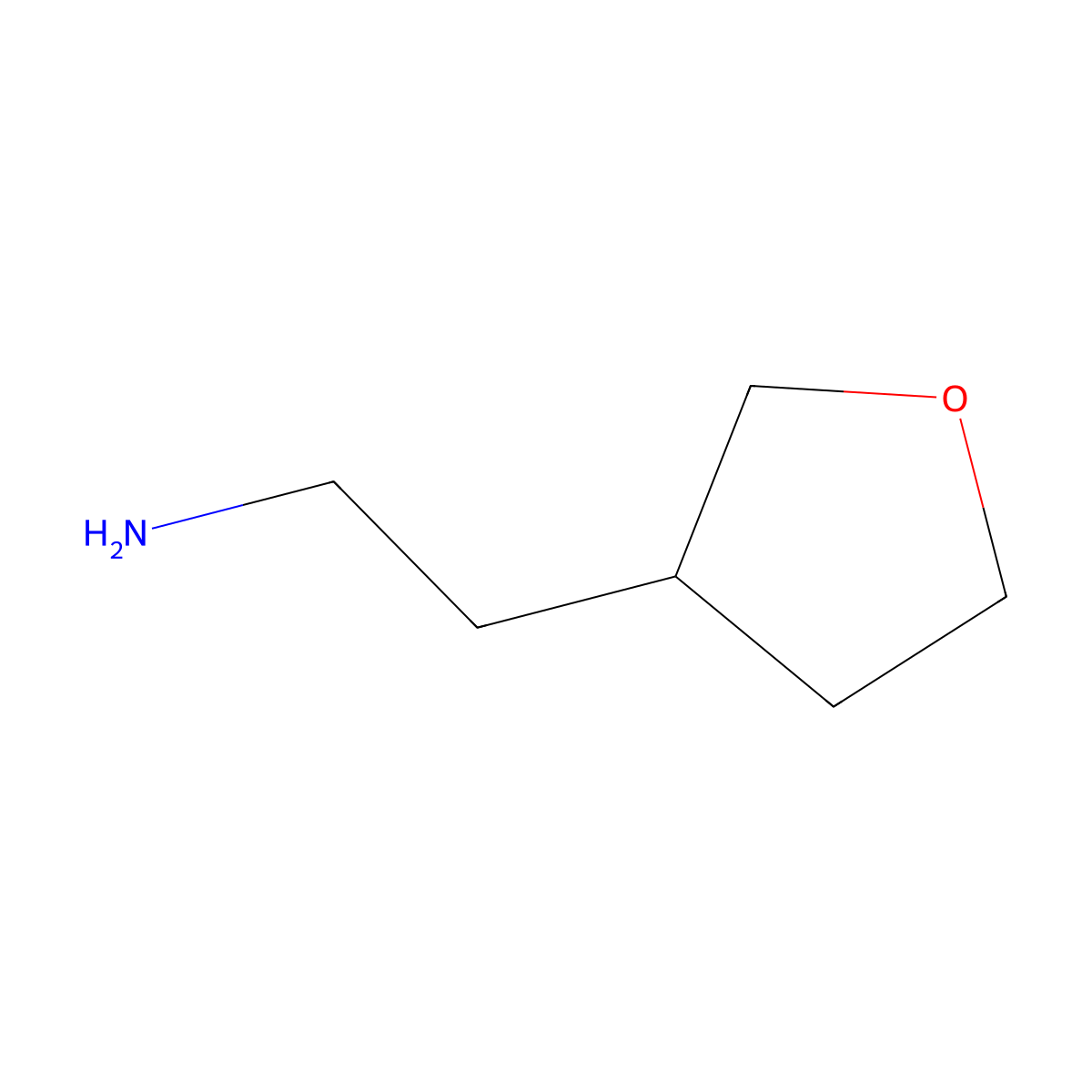 2-(Oxolan-3-yl)ethan-1-amine molecular structure, CAS 770709-01-8
