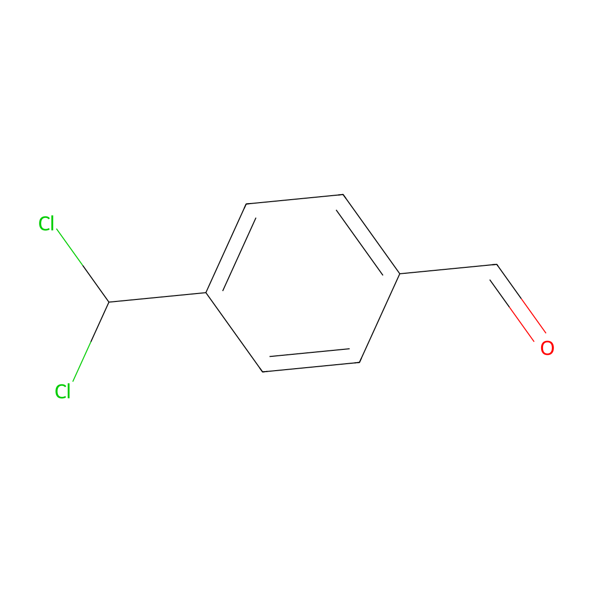 4-(Dichloromethyl)benzaldehyde molecular structure, CAS 77072-05-0