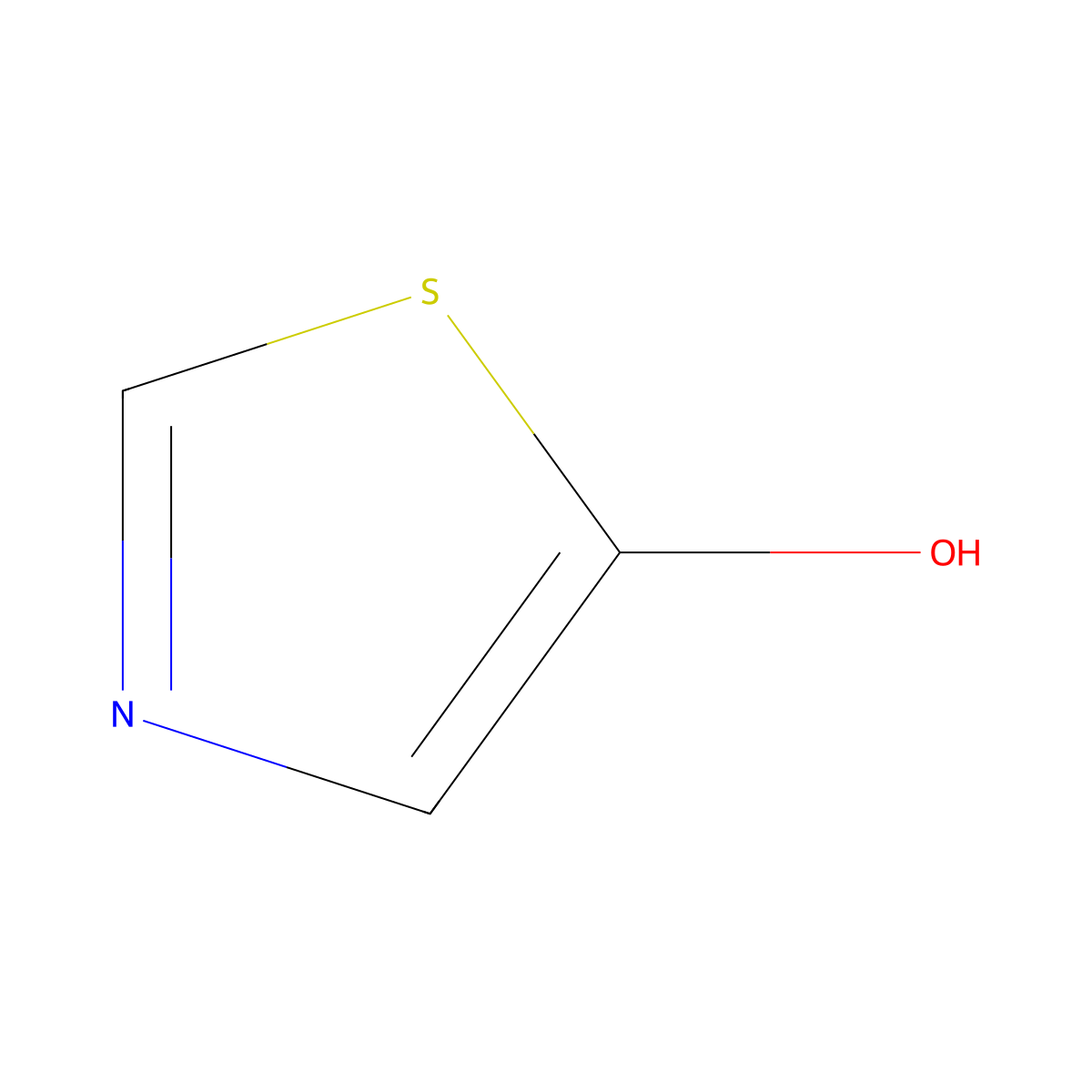 1,3-Thiazol-5-ol molecular structure, CAS 77075-76-4