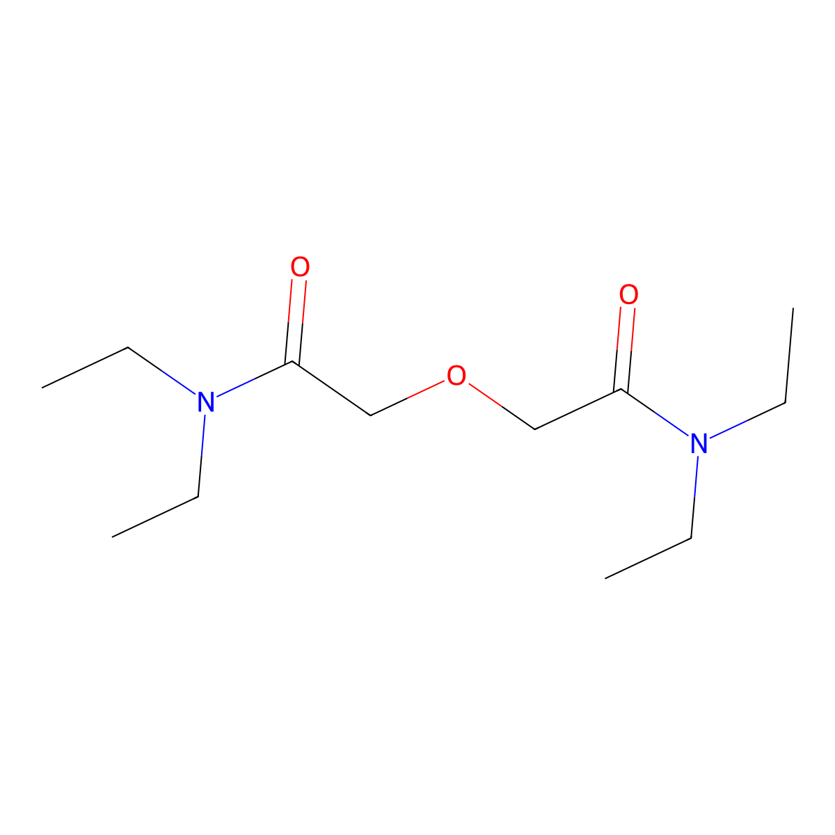 2-(2-(diethylamino)-2-oxoethoxy)-N,N-diethylacetamide molecular structure, CAS 77077-06-6