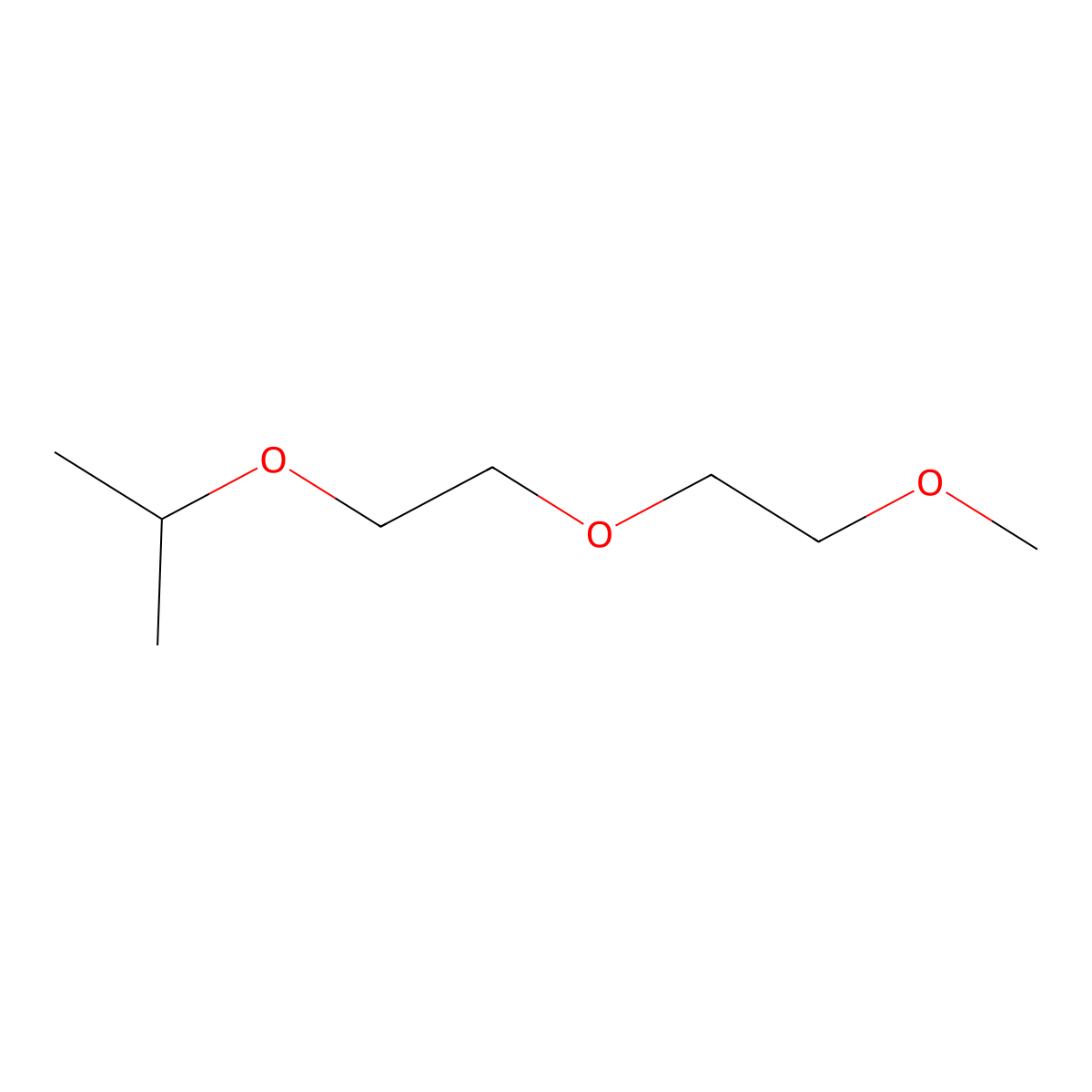 2-(2-(2-Methoxyethoxy)ethoxy)propane molecular structure, CAS 77078-22-9