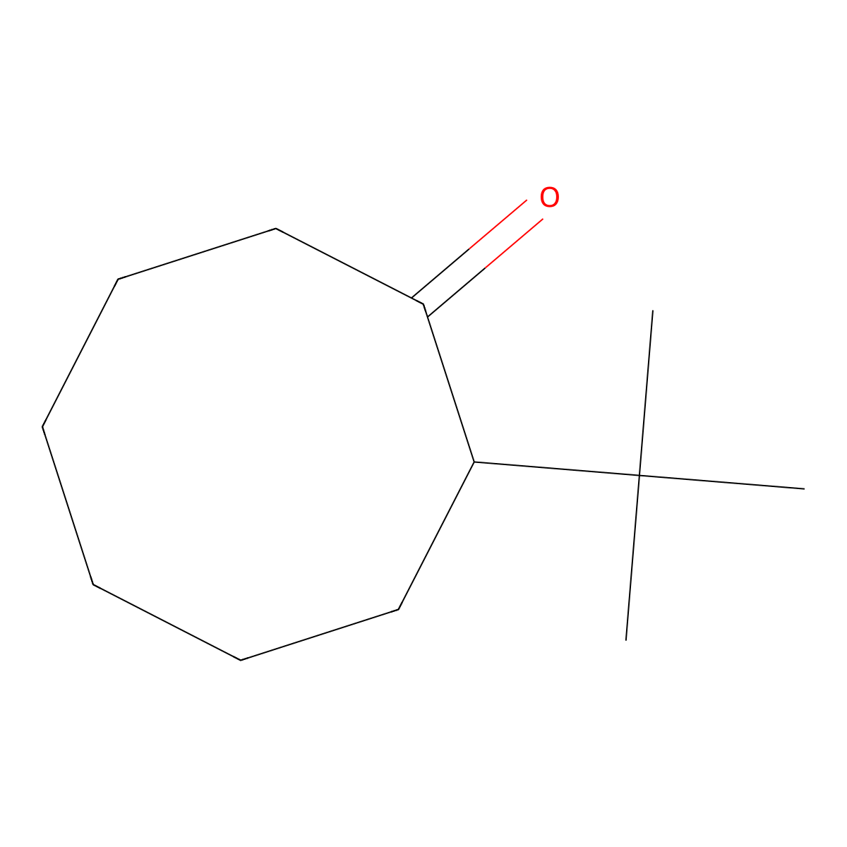 2-Tert-butylcyclooctan-1-one molecular structure, CAS 77078-61-6