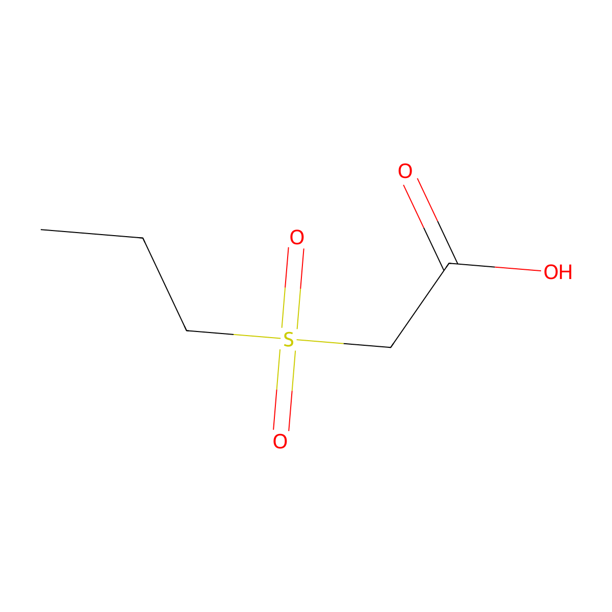 2-(Propane-1-sulfonyl)acetic acid molecular structure, CAS 77082-78-1