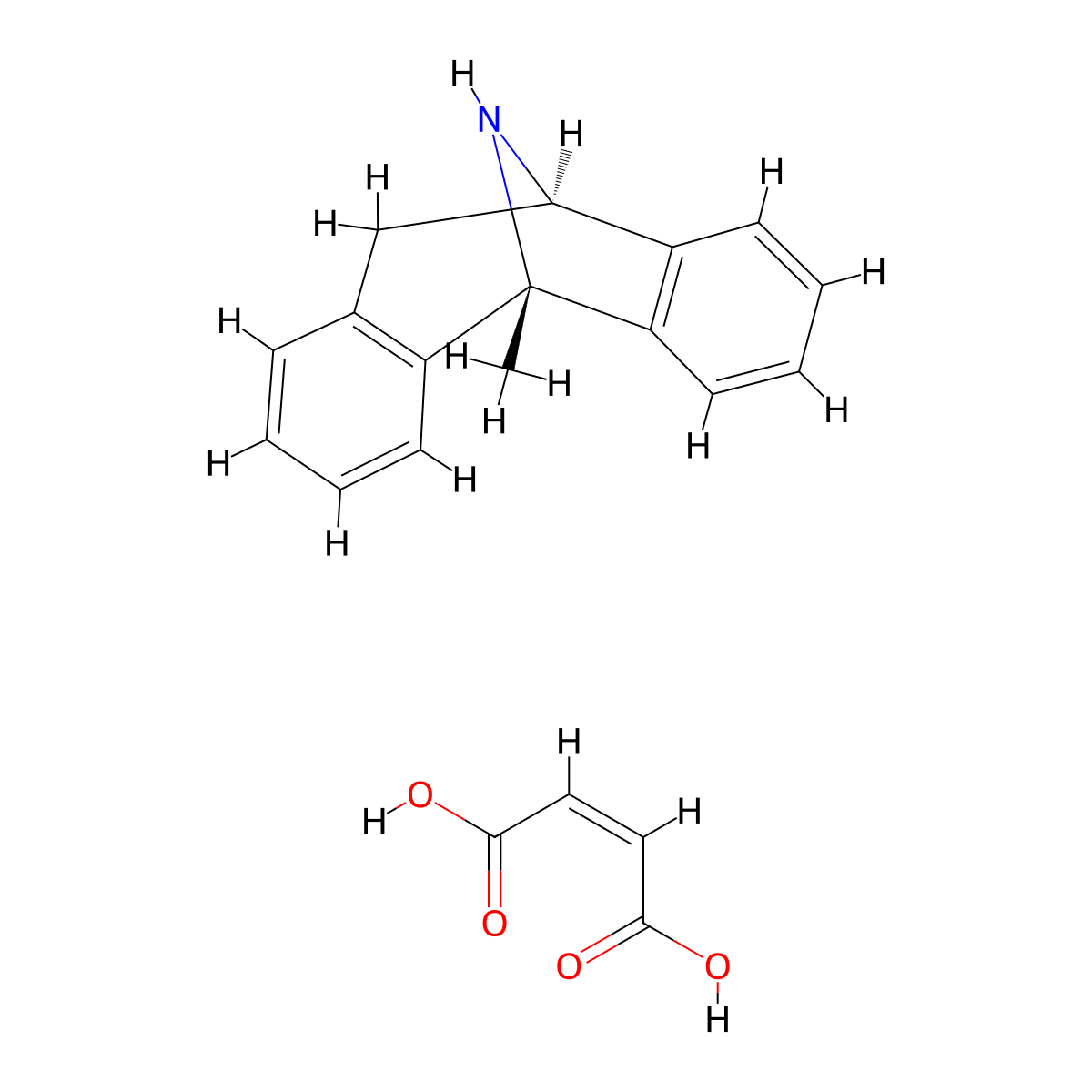Dizocilpine Maleate molecular structure, CAS 77086-22-7
