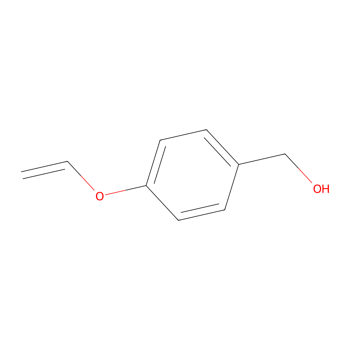 [4-(Ethenyloxy)phenyl]methanol molecular structure, CAS 77089-07-7