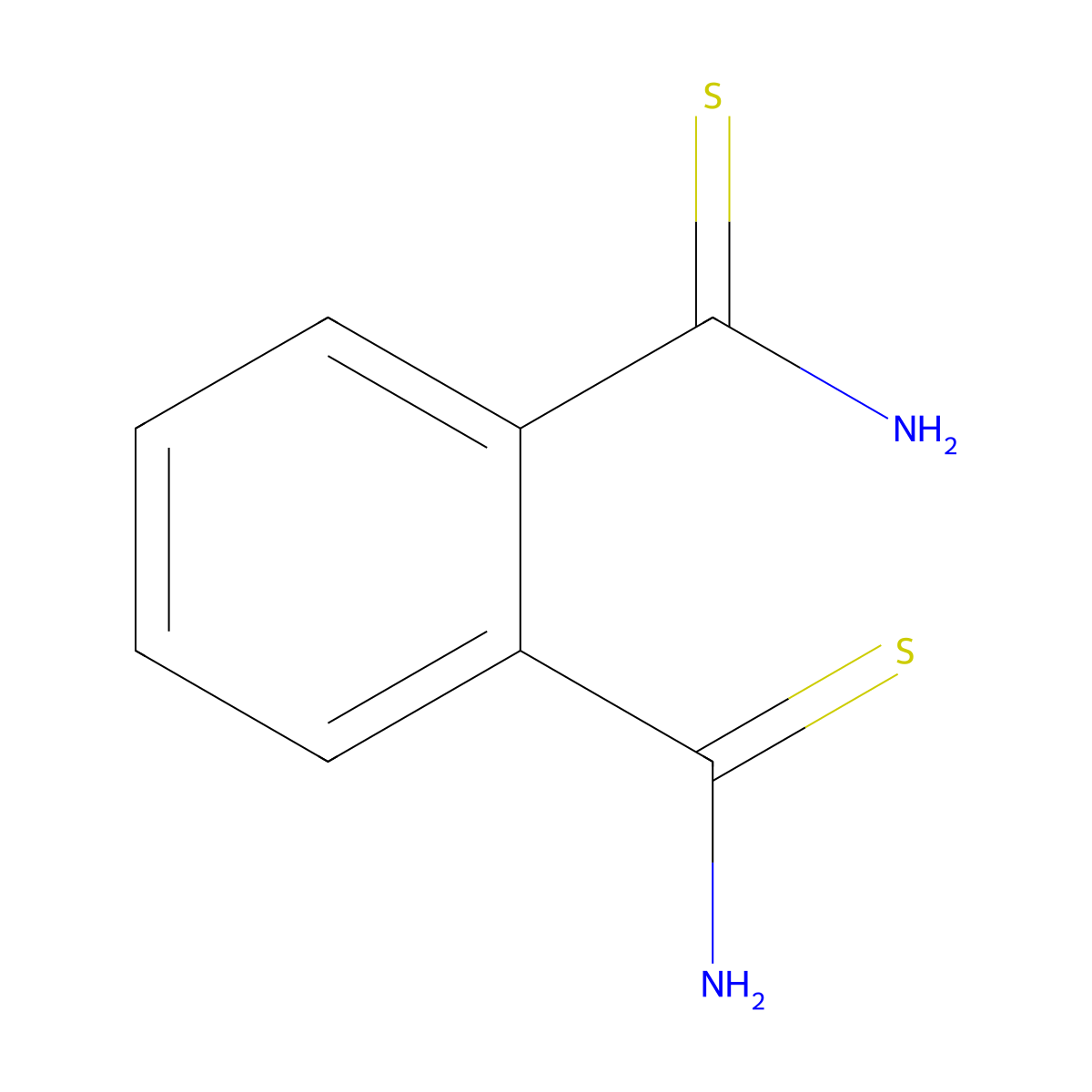 Benzene-1,2-dithiocarboxamide molecular structure, CAS 7709-83-3